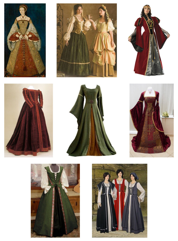 Renaissance Era one cut gown