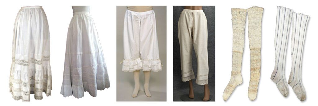 Empire and Directory Petticoats, Drawers, and Stockings